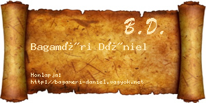 Bagaméri Dániel névjegykártya